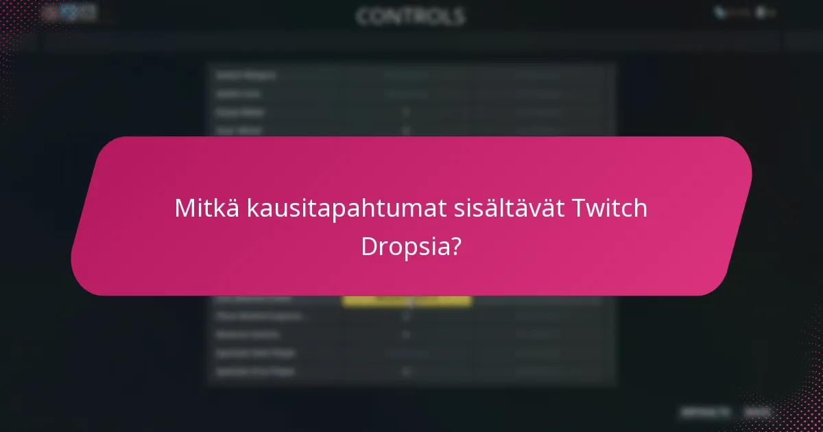 Kuinka nykyiset Twitch Drops -palkinnot vertautuvat aiempiin tapahtumiin?