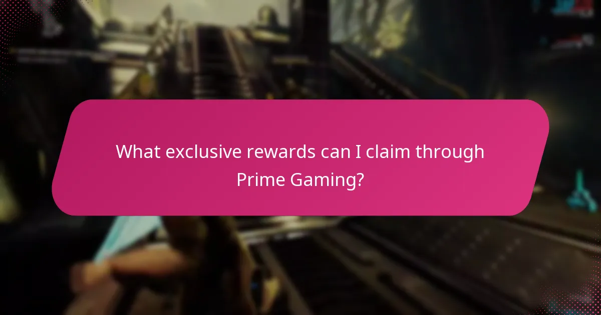 How do I claim rewards and bundles from Prime Gaming?
